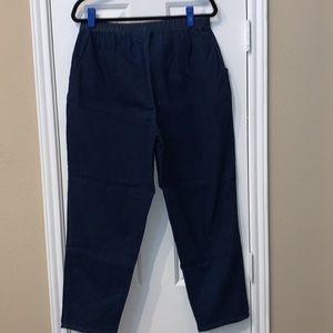 ✅DENIM & CO. DARK BLUE JEANS WITH POCKETS & ELASTIC WAISTBAND   SIZE P1X